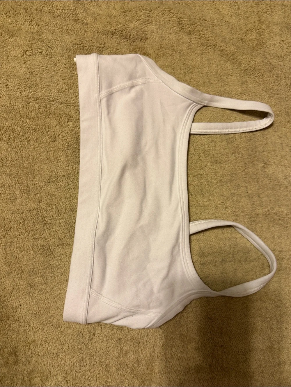 Athleta White Seamless Sports Bralette